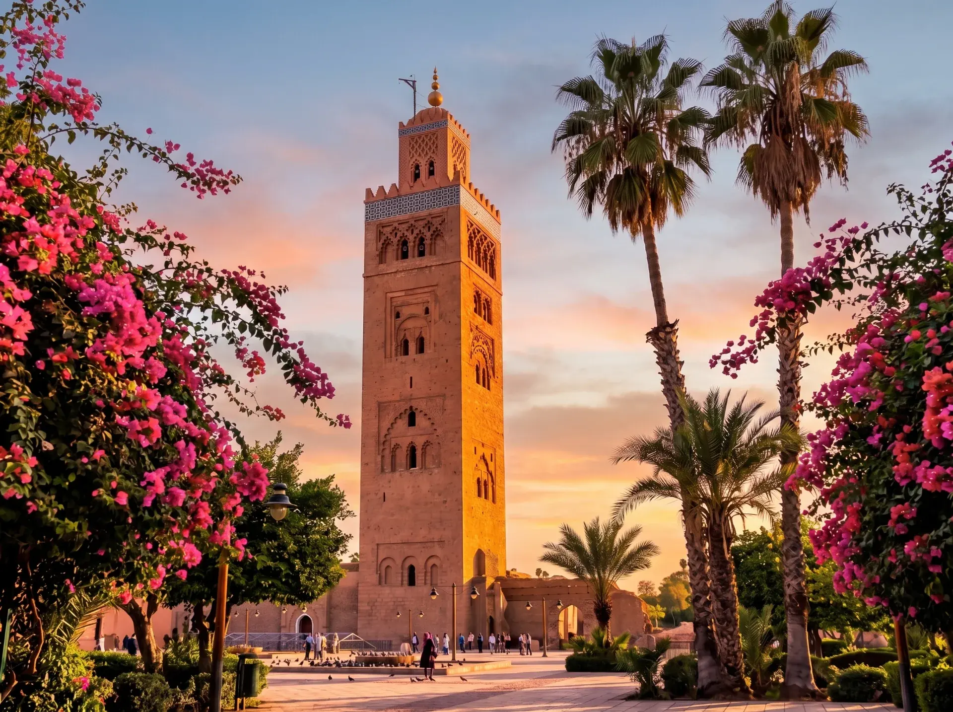 Marakeş’teki Koutoubia Camii minaresi