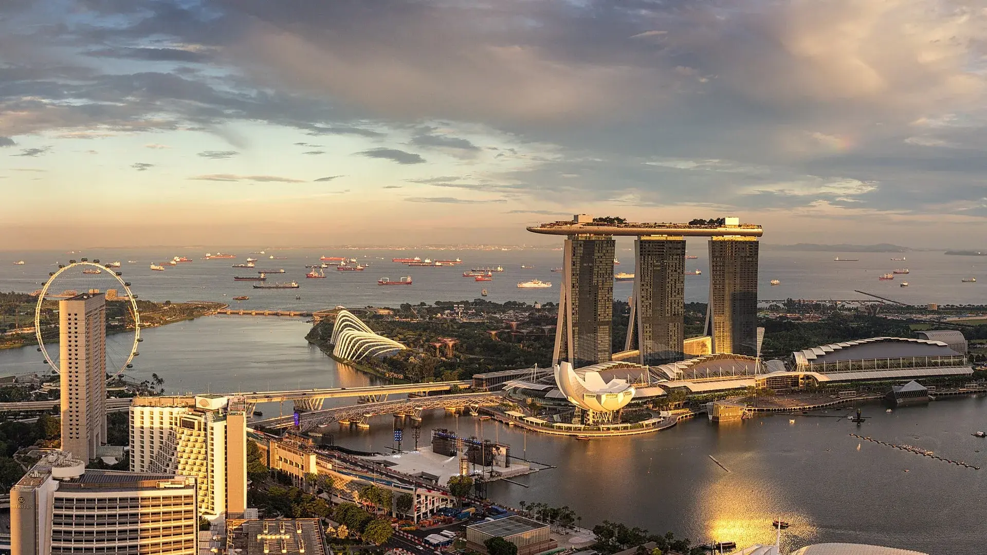 Singapur gezi rotasından manzara