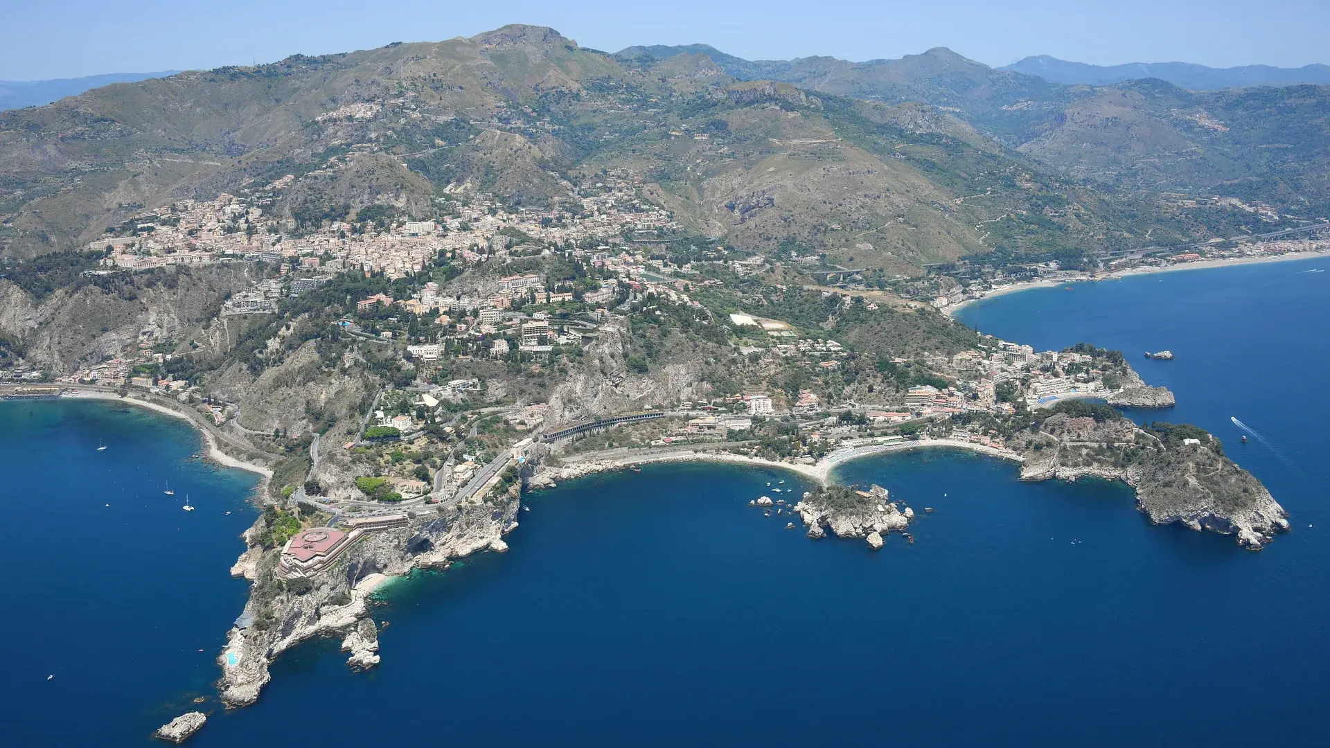 Taormina şehir manzarası