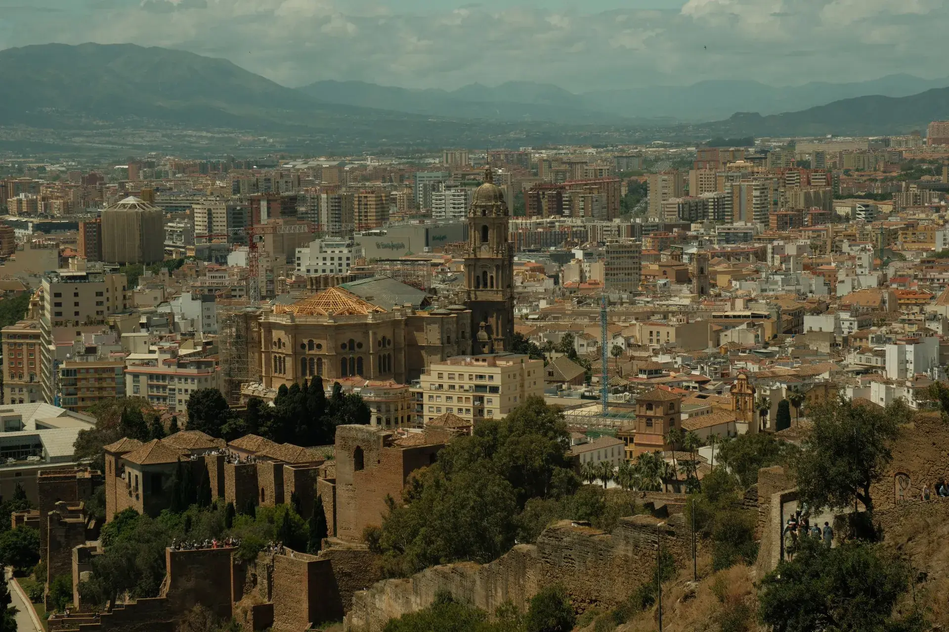 Malaga şehir manzarası