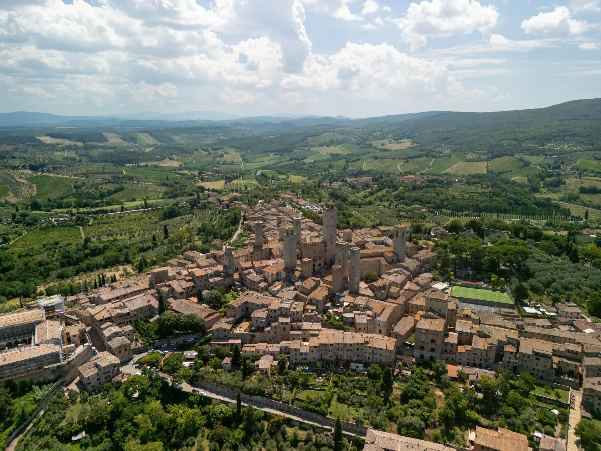 San Gimignano şehir manzarası